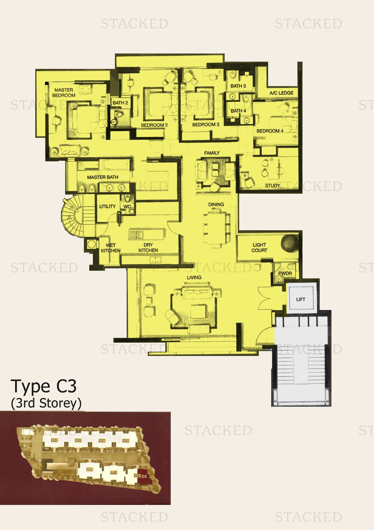 The Ladyhill floor plan